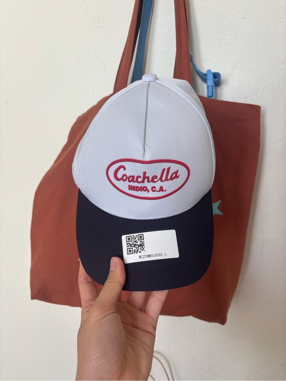 Coachella White and Black Trucker Hat